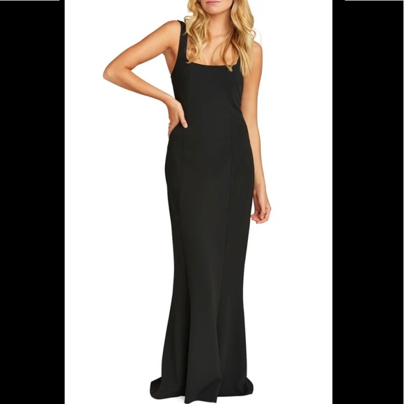 Show Me Your MuMu Dresses & Skirts - Belinda Square Neck Stretch Crepe Gown size M
